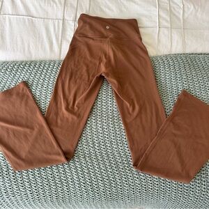 lululemon athletica Brown/Rust Flared Leggings